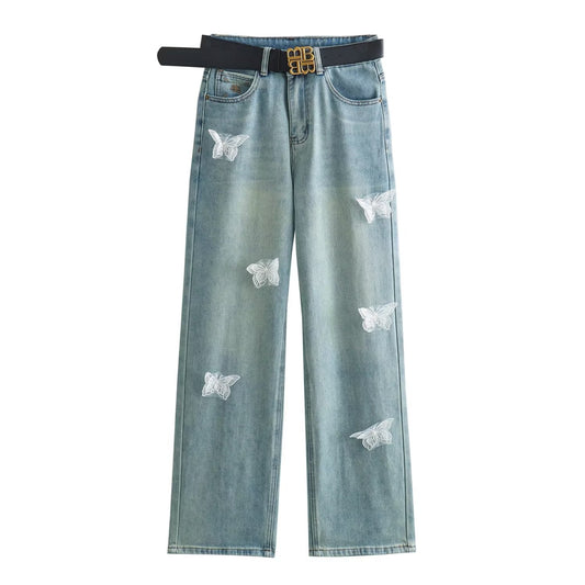 K-Style Butterfly Jeans