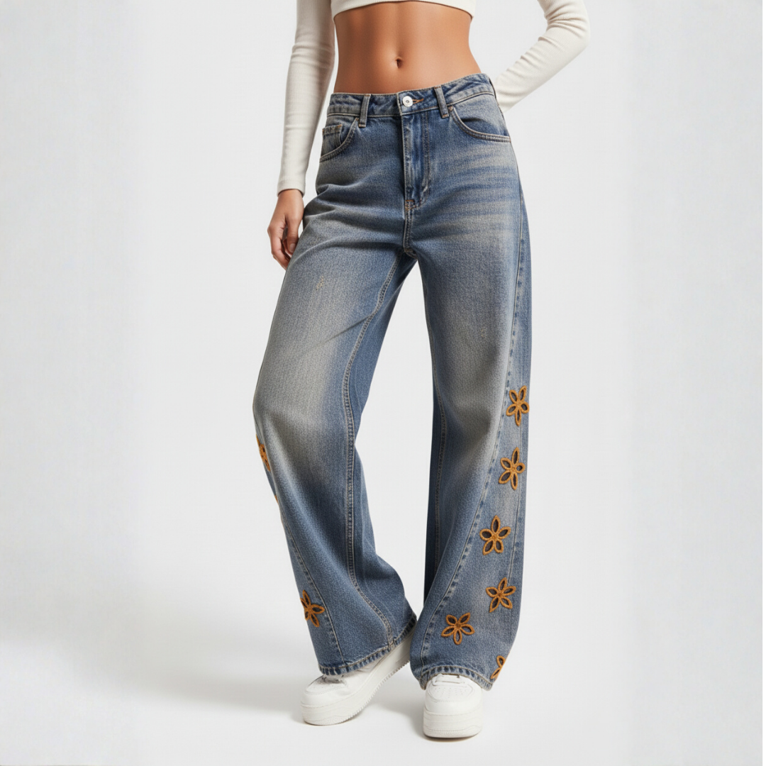NOMAD EMBROIDERED JEANS