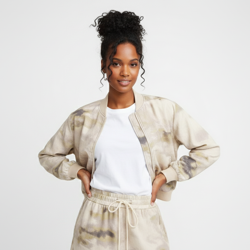 Conjunto Vanguard: Bomber Tie Dye Exclusiva e Minissaia Loose Fit (Curadoria Premium) 2026