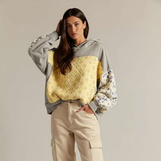 OVERSIZE QUILTED STREET HOODIE — GLOBAL CURATION