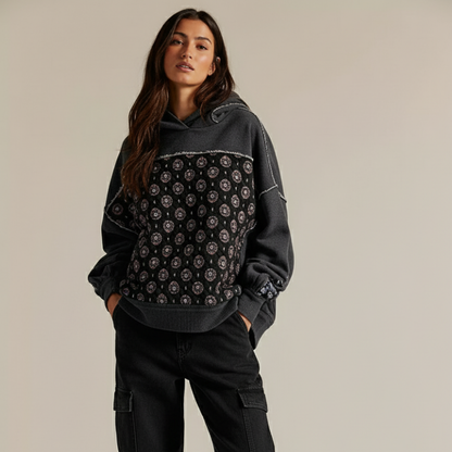 OVERSIZE QUILTED STREET HOODIE — GLOBAL CURATION