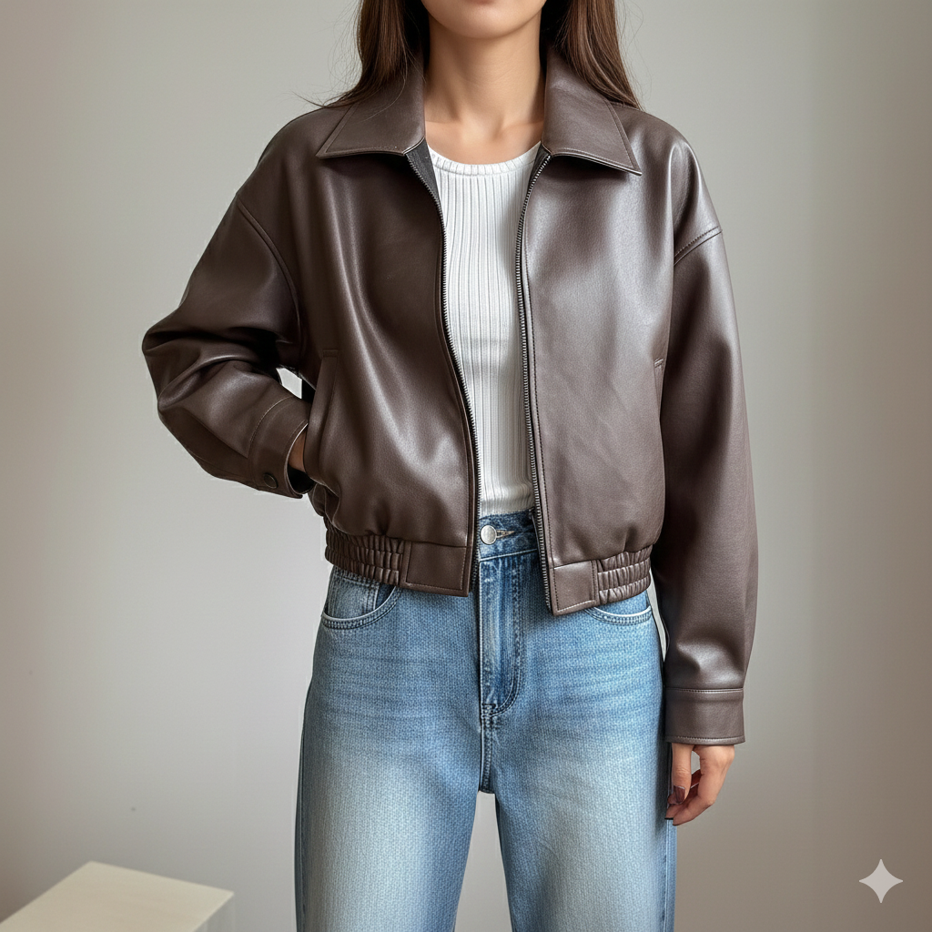 Jaqueta The Outskirts: Faux Leather Biker (Street Revival)