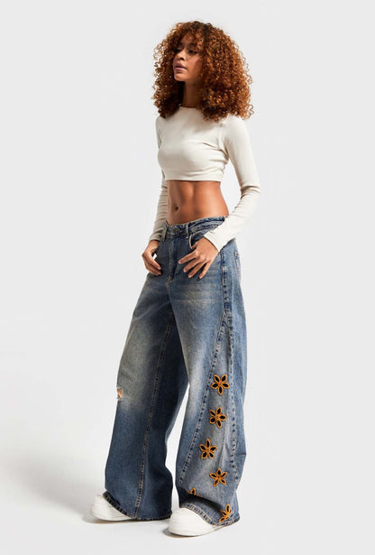 NOMAD EMBROIDERED JEANS