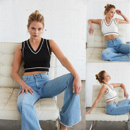 Freya Slim V-Rib Luxe Top