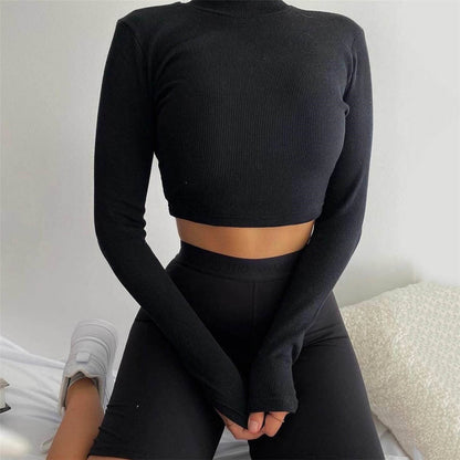 Freya Rib-Feel Crop – Layering Essentials