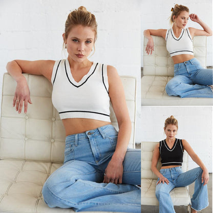 Freya Slim V-Rib Luxe Top